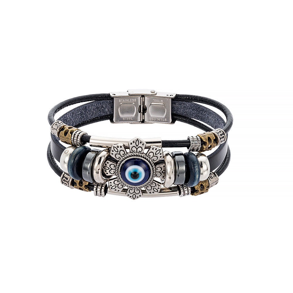 _BEST OFFER-Turkish blue eye alloy accessory bracelet