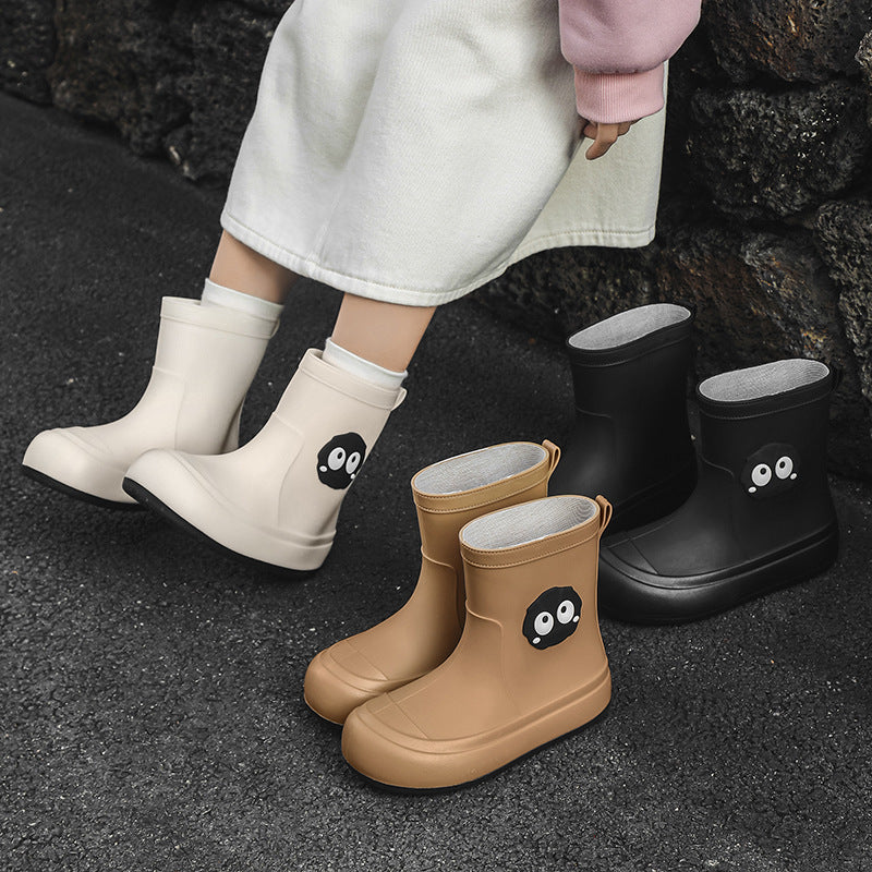 Cute Korean Cartoon Rain Boots Women's Non-slip