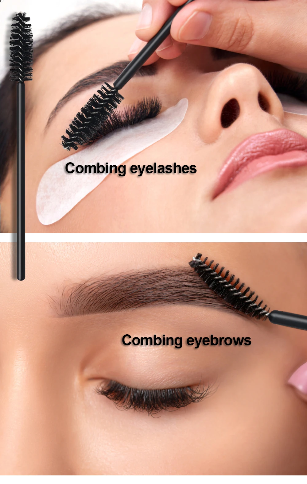 Get 50 pieces with a soft crystal brush for the perfect eyelash look