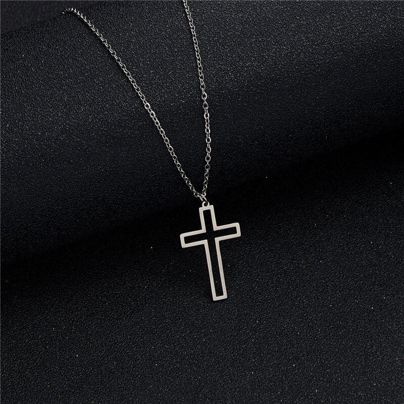 Timeless Elegance: Stainless Steel Cross Necklace