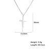 Timeless Faith: Stainless Steel Jesus Cross Pendant Necklace-for Women Men