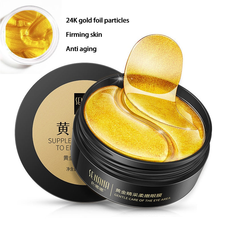 Skincare Products 24K Gold Hyaluronic Acid Eye Mask Remove Dark Eye Circles Collagen Eye Patches Korean Face Care Product