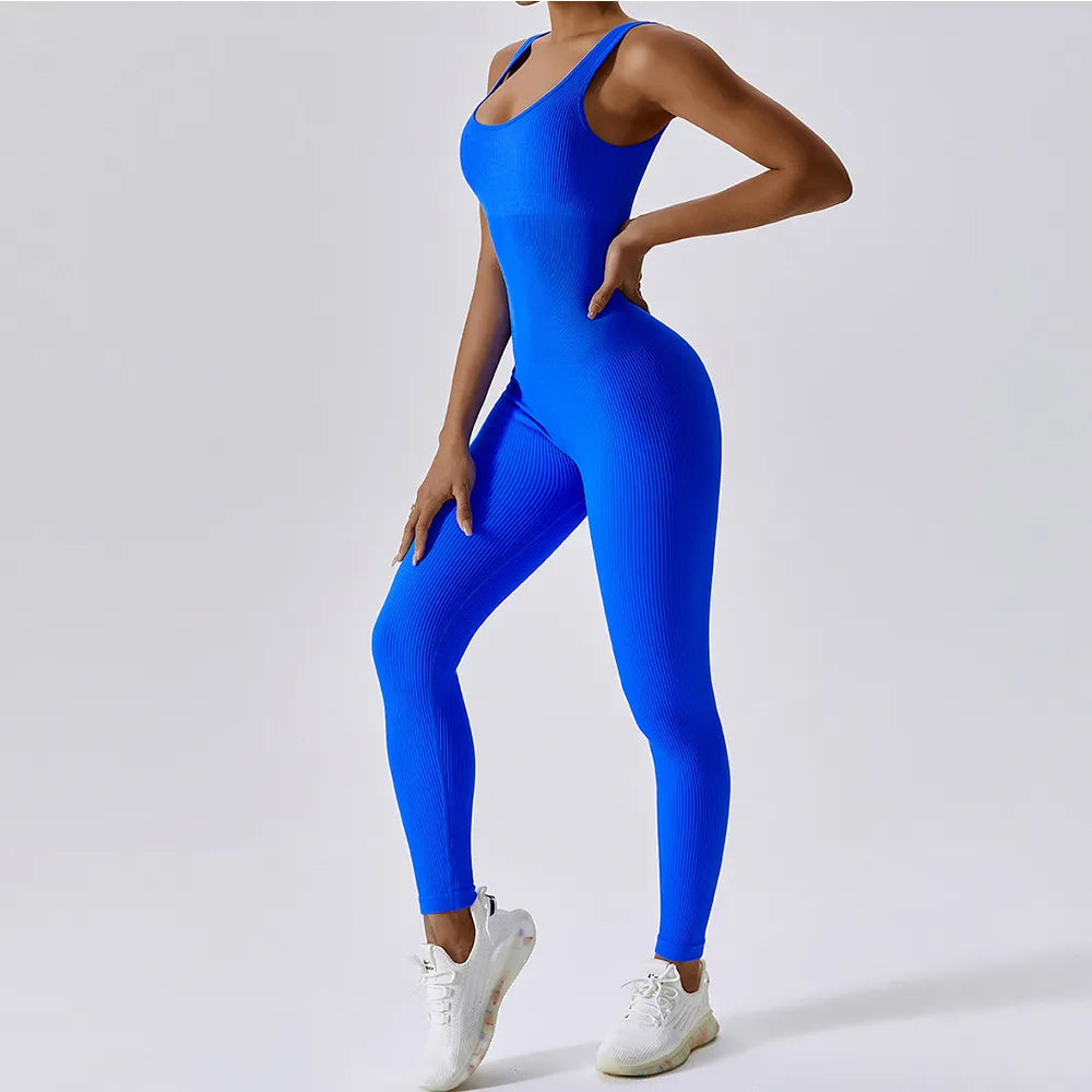 One-Piece Yoga Suit Dance Belly Tightening Fitness